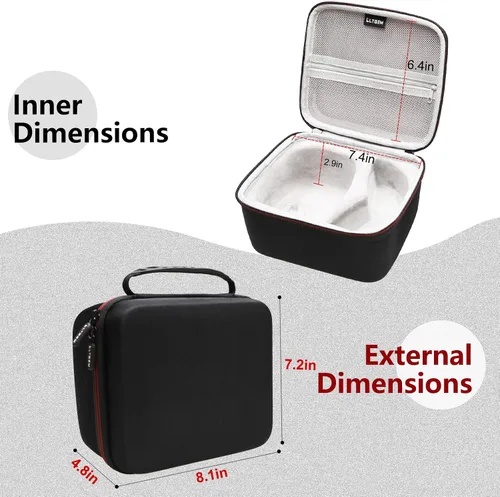 Miniatura 4 de LTGEM - Funda compatible con Howard Leight Impact Sport Amplificación de sonido electrónica y gafas de seguridad, bolsa de almacenamiento