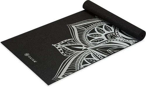 Miniatura 17 de Gaiam - Esterilla de yoga premium de 5mm con estampado, gruesa y antideslizante para todo tipo de yoga, pilates y entrenamientos en el suelo