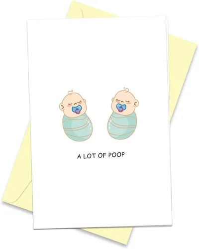 Miniatura 7 de Divertidas felicitaciones para nuevos padres, bonita tarjeta de recién nacido para mamá papá, linda tarjeta de baby shower