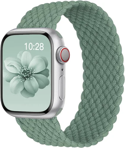 Miniatura 15 de Correa trenzada Solo Loop para Apple Watch de 40 mm, 42 mm, 41 mm, 38 mm, 44 mm, 46 mm, 45 mm Ultra/3 2 49 mm para hombres/mujeres, correa de nylon