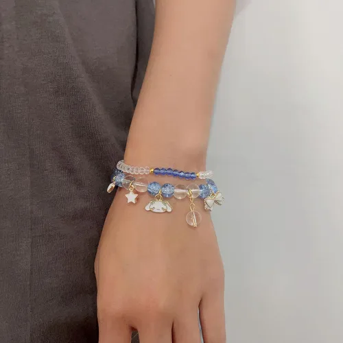 Miniatura 5 de ZMANYIJEW Pulsera de cuentas de cristal para mujer, lindas pulseras de cuentas a juego para mejor amiga