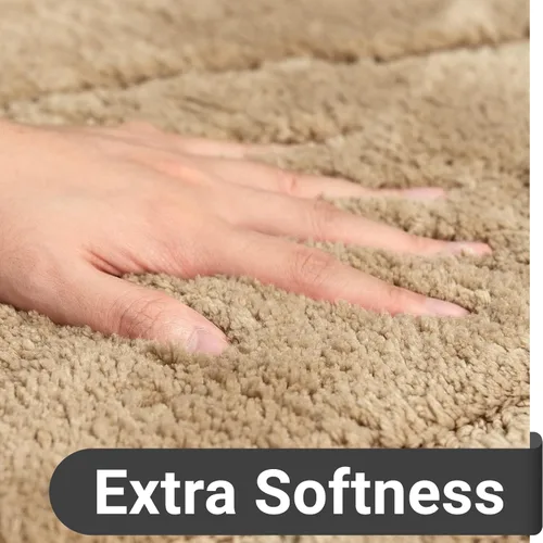 Miniatura 4 de DEXDE Alfombras de Baño, Alfombra de Baño de Microfibra Afelpada Suave, Alfombras de Baño Antideslizantes para Piso de Baño, Lavables a Máquina