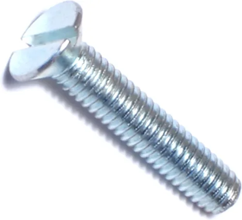 Miniatura 12 de Hard-to-Find Fastener 014973271565 Tornillos de máquina planos ranurados, 0.118 in-0.020 x 0.394 in, pieza-25