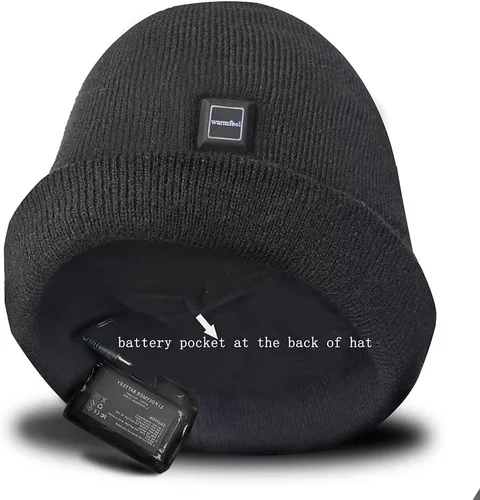 Miniatura 5 de Gorro calefactable, calentador de cabeza de invierno, gorra recargable eléctrica para hombre y mujer