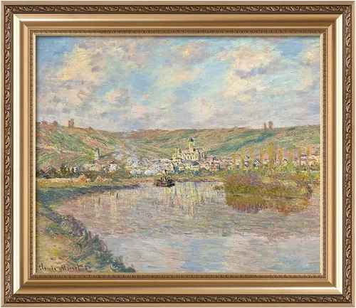 Miniatura 13 de IPIC - Reproducción artística de los lirios de agua de Claude Monet 1906, impresiones giclée coinciden con el marco dorado clásico, arte de pared