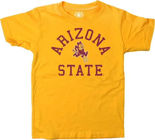 Miniatura 128 de Wes and Willy Camiseta de algodón orgánico de manga corta para niños de la NCAA rutgers scarlet knights rojo