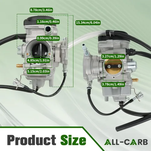 Miniatura 2 de Carburador de recambio ALL-CARB para Yamaha Bruin 250 350, Big Bear 250 400, Wolverine 350 450, Kodiak 400 450, YFM350, YFM400, YFM450, reemplazo