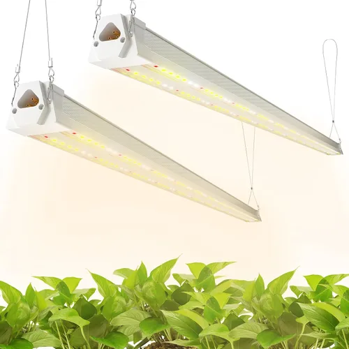 Miniatura 9 de FREELICHT Paquete de 2 luces LED de crecimiento de 4 pies, 40 W (equivalente a 250 W), rojo azul (660 nm+460 nm) luz de crecimiento de espectro