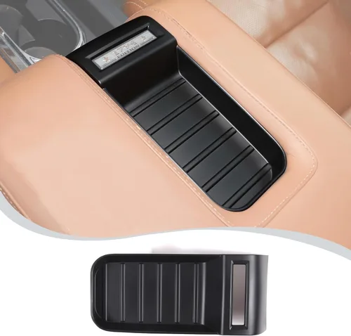 Miniatura 11 de Caja de Reposabrazos de Consola Central Caja de Almacenamiento Cubierta Calcomanía de Ranura Accesorios de Automóvil para Toyota Tundra 2014-2021