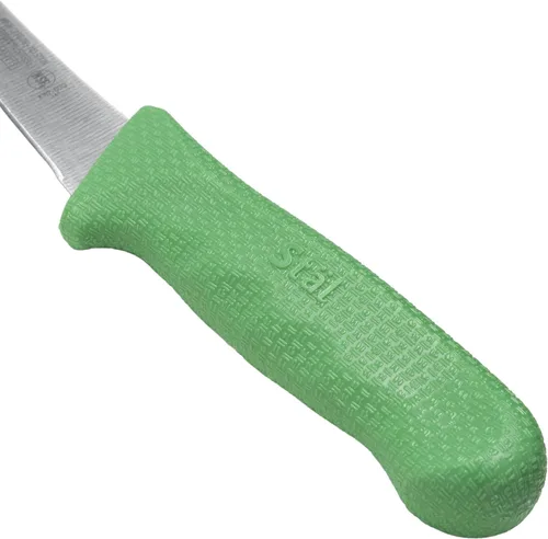Miniatura 2 de Winco KWP-60G Stäl - Cuchillo de deshuesar para cubiertos con sello de 6 pies, hoja de acero inoxidable flexible, mango de plástico verde