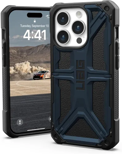 Miniatura 12 de URBAN ARMOR GEAR UAG Funda [versión actualizada] compatible con iPhone 15 Pro de 6.1 pulgadas, fibra de carbono Monarca, resistente, resistente