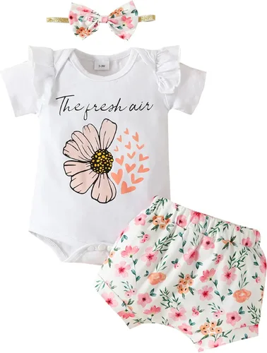 Toddler Kids Baby Girl Outfit Toddler Girls Summer Short Sleeve Letter Print Tops And Short Cute Outfits for