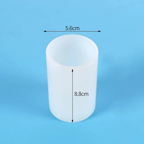 Miniatura 6 de Paquete de 2 moldes cilíndricos y redondos para velas, estilo de 2 tamaños, moldes de silicona 3D para resina y chocolate, moldes cilíndricos hechos
