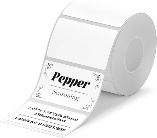 Miniatura 8 de NIIMBOT Etiquetas para B1/B21/B3S/K3, 1.57 x 2.36 pulgadas (40x60mm), 125 etiquetas/rollo, papel de impresión de etiquetas térmicas impermeables