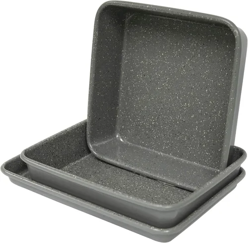 Miniatura 9 de casaWare Juego de utensilios para hornear de 3 piezas Ultimate Series de peso comercial (granito azul)