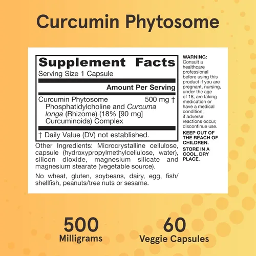 Miniatura 6 de Jarrow Formulas Fitosoma de curcumina 500 mg - 60 cápsulas vegetales - Formulado con Meriva - Soporte antioxidante - Sistema de entrega de absorción