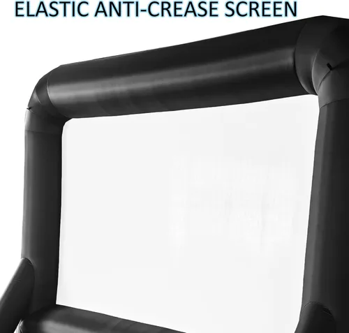 Miniatura 3 de Pantalla de cine inflable de 14 pies, pantalla de proyector al aire libre para exteriores, patio trasero, noche de cine, fácil instalación, pantalla