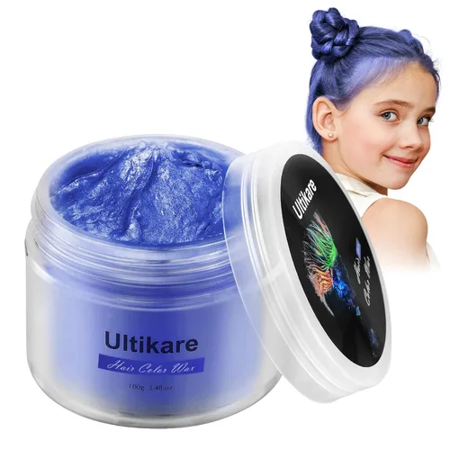 Miniatura 10 de Color de cabello temporal para niños, Ultikare cera para el cabello lavable, cera de tiza natural, crema de barro de arcilla para peinado DIY