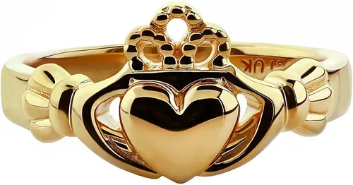 Miniatura 2 de Anillo Claddagh ULG-6163Y de oro amarillo de 14 quilates