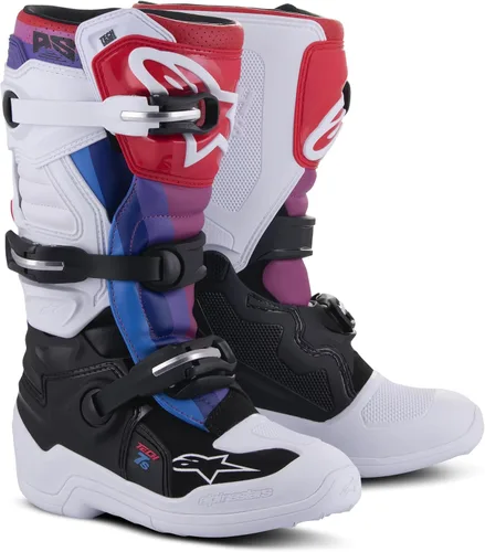 Miniatura 3 de Alpinestars Botas Tech 7S Unisex Juveniles Blanco/Negro/Arco Iris