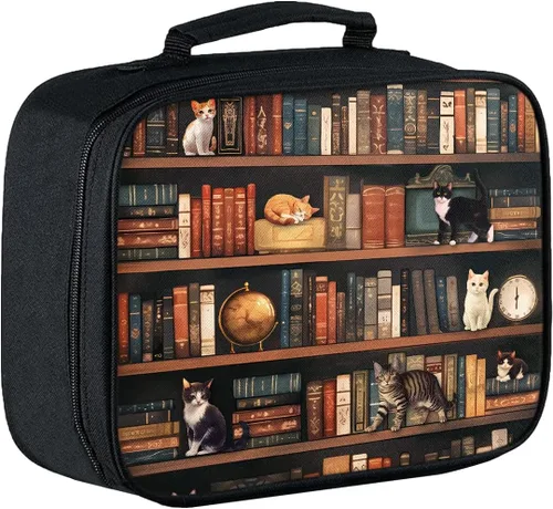 Miniatura 10 de Lonchera para niños, con aislamiento de béisbol, para niños, adolescentes, niños y niñas, con bolsillo con cremallera, bolsa de almuerzo portátil