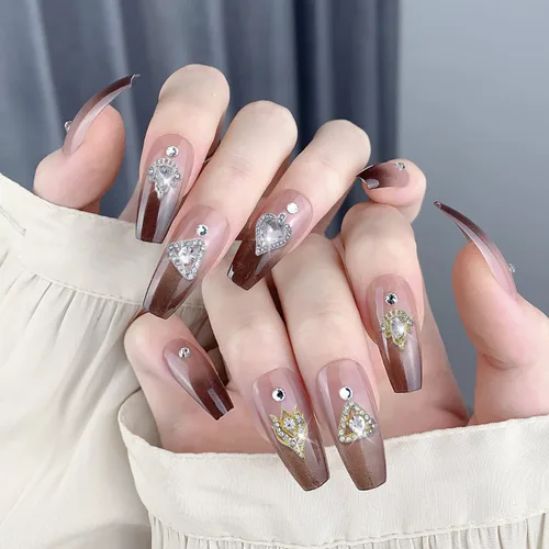 Miniatura 5 de 20 dijes de diamantes de imitación 3D para uñas de aleación para uñas acrílicas, parte trasera plana, gemas de cristal de cristal, tachuelas