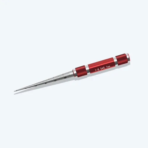 Miniatura 3 de Regla cónica de agujero, calibre de pinza, calibre de apertura cónica de amplia aplicación, medición de agujero redondo, probador de apertura