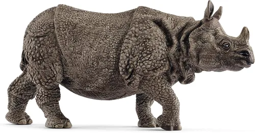 Schleich Wild Life, figura de animal, juguetes de animales para niños y niñas de 3 a 8 años, rinoceronte indio, a partir de 3 años