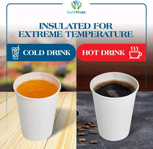 Miniatura 6 de Tazas de café desechables con tapas de 12 onzas (100 juegos) – Tazas de café To Go, Bebidas calientes Expresso Té Café Café Café