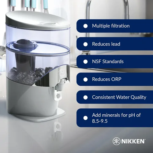 Miniatura 5 de Nikken - Cartucho de filtro de cascada PiMag - Filtración iónica avanzada, partículas de cobre, reducción de cloro y plomo, equilibrio de pH, agua