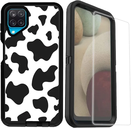 Miniatura 10 de Funda compatible con Samsung Galaxy A12 – Camo resistente a prueba de golpes con protector de lente de cámara [protección de grado militar]