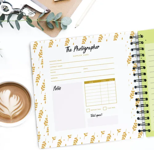 Miniatura 2 de El planificador y organizador de bodas perfecto con calcomanías, una agenda completa de 80 páginas de tapa dura para guiarte en la planificación