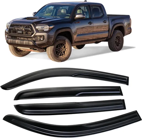 Miniatura 8 de 4 unidades de protectores de lluvia para ventana lateral tintados ahumados diseñados para Kia Forte 2019 2020 2021 2022 2023 EX FE GT LINE LXS