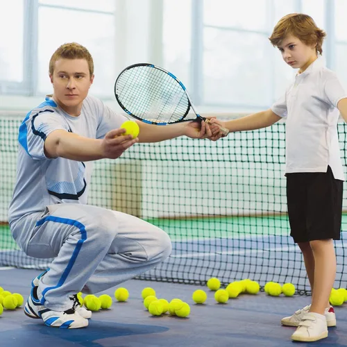 Miniatura 3 de Vinsot Paquete de 24 pelotas de tenis a granel, pelotas de presión estándar para entrenar jugadores principiantes jóvenes, pelota de ejercicio