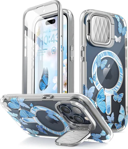 Miniatura 11 de i-Blason Cosmo - Funda magnética para iPhone 15 Pro Max MagSafe con soporte para funda para cámara, estilo delgado, funda de cuerpo completo