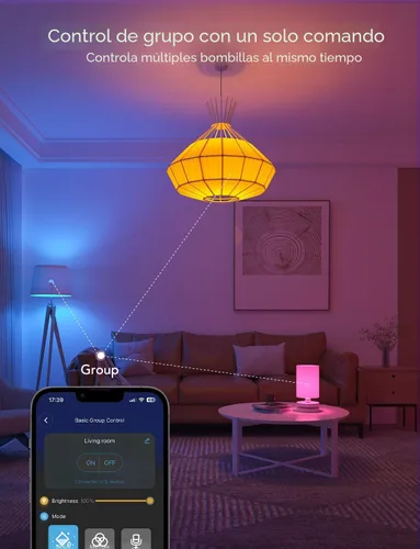 Miniatura 8 de Bombillas LED inteligentes Govee, bombillas BR30 regulables de 1200 lúmenes, bombilla RGBWW que cambia de color, bombillas de inundación