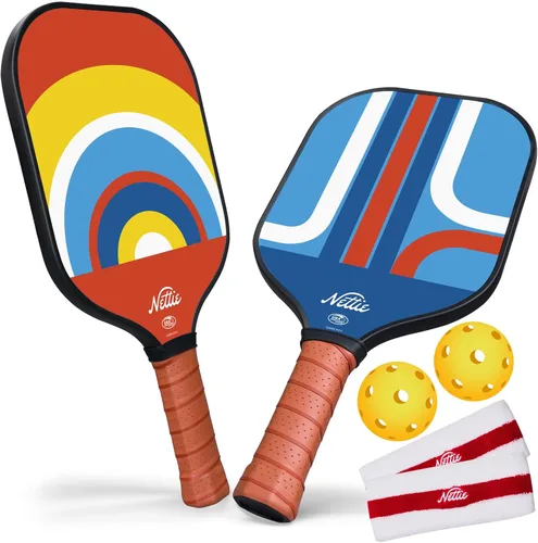 Miniatura 15 de Nettie Juego de palas de pickleball de 1/2/4, aprobadas por USAPA, de fibra de carbono, regalos de cumpleaños, día de San Valentín, para novia