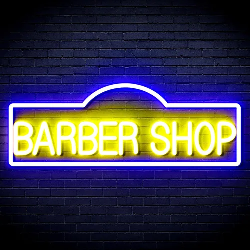 Miniatura 15 de ADVPRO Señal de neón LED de silicona flexible de Barber Shop - rojo y azul - st16s42-fnu0358-rb