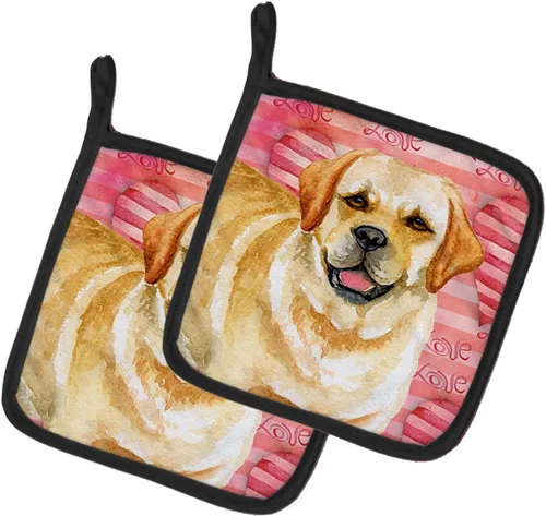 Miniatura 73 de Caroline's Treasures BB9655PTHD - Juego de soportes para ollas de cocina resistentes al calor, almohadillas calientes para horno, 7 1/2 x 7 1/2