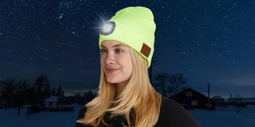 Miniatura 6 de BLACK DECK Gorro unisex LED Bluetooth Faro LED y auriculares estéreo inalámbricos compatibles con todos los dispositivos Bluetooth
