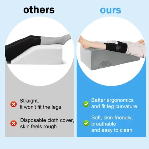 Miniatura 5 de ROYALAY Almohada de reemplazo de rodilla, almohada de pierna para recuperación de cirugía de rodilla con diferentes alturas, equipo de recuperación