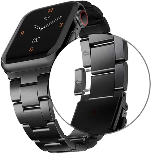 Miniatura 4 de Compatible con Apple Watch Band para mujer y hombre de 1.614 in 1.575 in 1.496 in 1.732 in 1.772 in 1.654 in Ultra 1.929 in, pulsera de metal