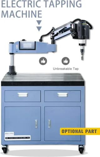 Miniatura 2 de US Stock M3-M16 Máquina de roscado eléctrica Tapper Universal Brazo de roscado con 375rpm 47.244 in Brazo flexible Máquina de roscado incluido 9pcs