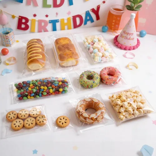 Miniatura 22 de Bolsas de celofán transparente de 2 x 3 pulgadas, 200 unidades, 0.109 in de grosor, bolsas de plástico pequeñas para joyas, golosinas, dulces