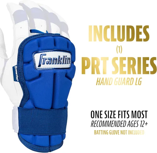 Miniatura 2 de Franklin Sports Guantes Protectores de Mano y Muñeca para Béisbol - Serie PRT LG, Protector para Adultos para Batear - Escudo Protector para Real