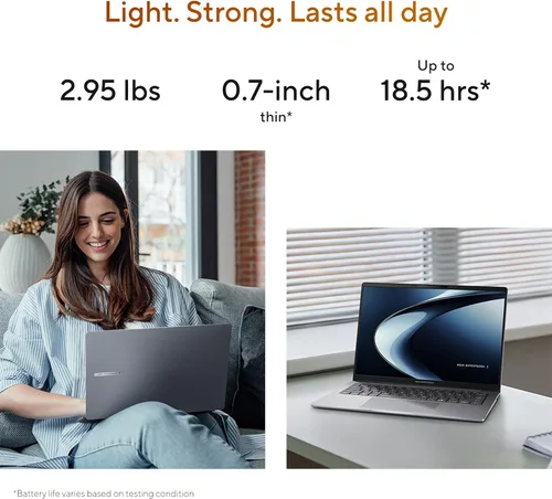 Miniatura 4 de ASUS ExpertBook PM3 - Laptop empresarial de 14 pulgadas, procesador AMD Ryzen AI7 350, 32 GB de RAM, SSD de 1 TB, WiFi 7, Windows 11 Pro, gris