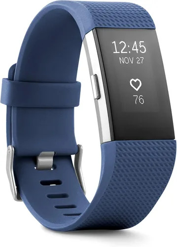 2 muñequeras Fitbit Charge de ritmo cardíaco + fitness, FB407SBUL, Azul, 1, 1