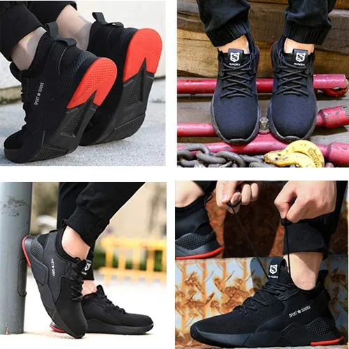 Miniatura 6 de SUADEX zapatos seguros para el trabajo para hombres y mujeres zapatos con punta de acero livianos y transpirables calzado de trabajo