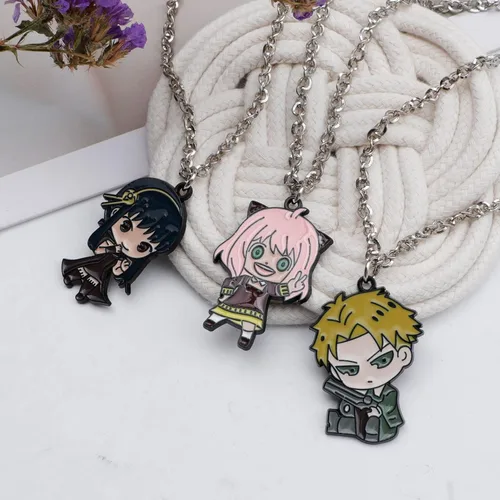 Miniatura 7 de Collar familiar de anime Pendnt Anya Forger Anime Cosplay Collares regalo para fanáticos, regalos para niños, adolescentes, adultos, amantes