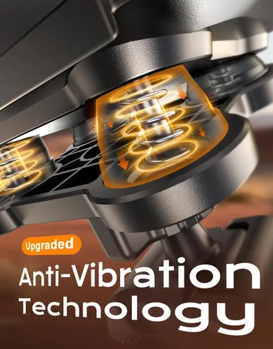 Miniatura 2 de Viccux Soporte para teléfono de bicicleta [vibración amortiguada mejorada], soporte de teléfono para motocicleta súper estable, rotación de 360°